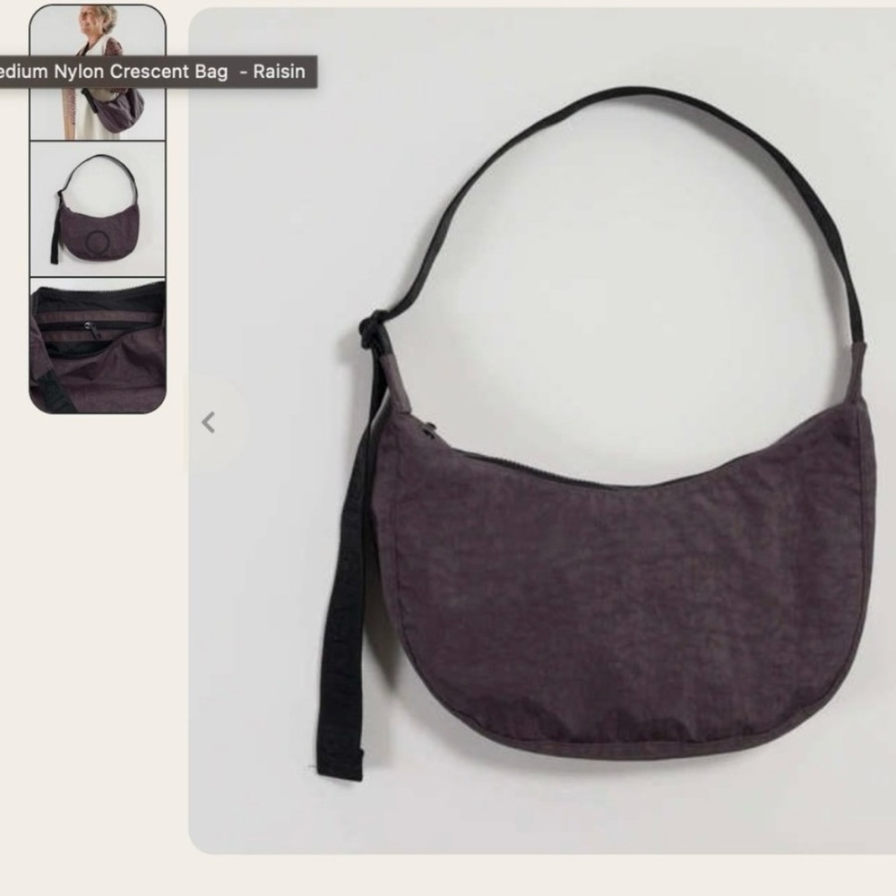Rare medium crescent baggu- Raisin- used once!